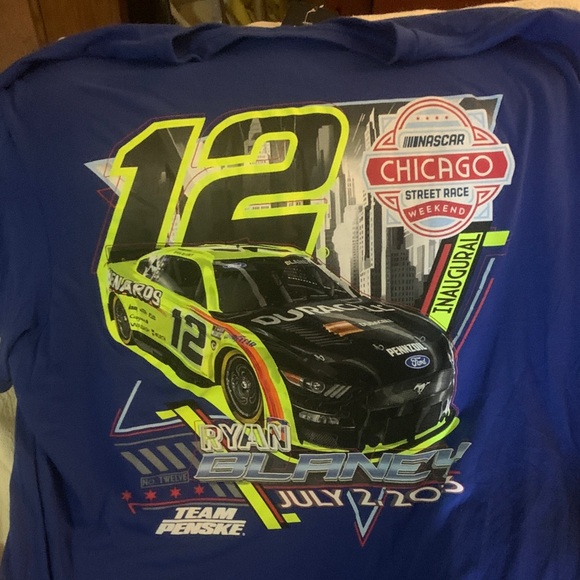 Blue Graphic Racing Tee - Picture 7 of 7